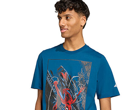 adidas M Spiderman T-S Erkek Günlük Tişört JL5557 Lacivert