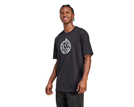 adidas M Hol Met T Erkek Günlük Tişört JM6437 Siyah