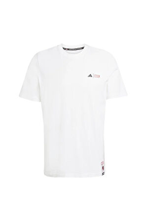 adidas Erkek  Beyaz  T-shirt M SPIDERMAN T-S JL8056