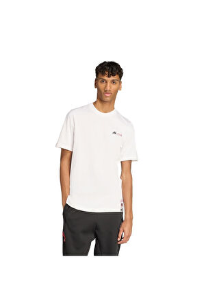 adidas Erkek  Beyaz  T-shirt M SPIDERMAN T-S JL8056