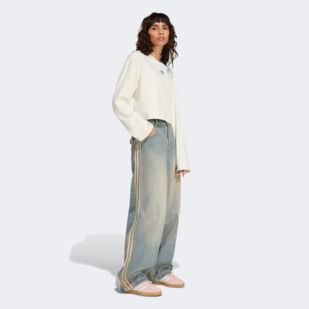 adidas P Essential Denim Pnt Kadın Mavi Pantolon