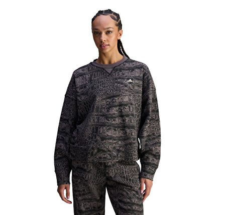 JN2215-K adidas Asmc Loose Ss P Kadın Sweatshirt Antrasit