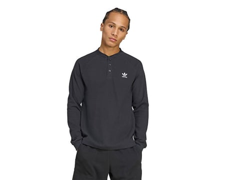 Adidas Essentials Ls Erkek Günlük Sweatshirts JW1050 Siyah