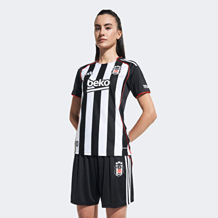 adidas Beşiktaş JK 25/26 Kadın Siyah Deplasman Futbol Forması