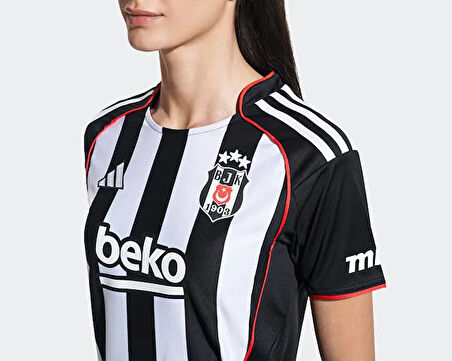 adidas Super Lig Kadın Beşiktaş JK 25/26 Deplasman Forması JN9933 Siyah