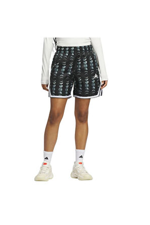 adidas Kadın  Siyah  Şort CRAZYLITE AOP JX0065