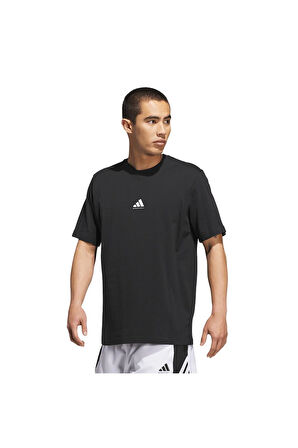 adidas  Erkek Siyah  T-shirt BB FOUND TEE JX0083