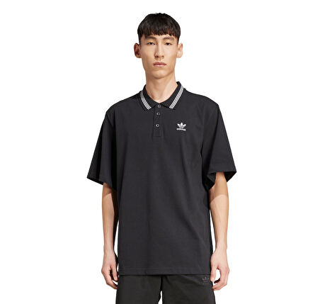 JW5897-E adidas Loose Polo Erkek T-Shirt Siyah