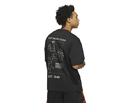 adidas Asd Fastbrk Tee Unisex Günlük Tişört JW6644 Siyah