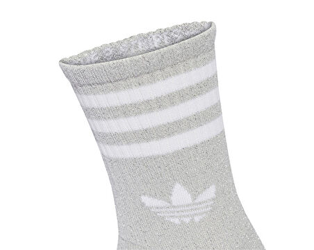 adidas 3S Glitter Cr 2 Çorap (2 Çift) JX5204 Gri