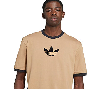 adidas Oversize Tee Erkek Günlük Tişört JX1516 Kahverengi