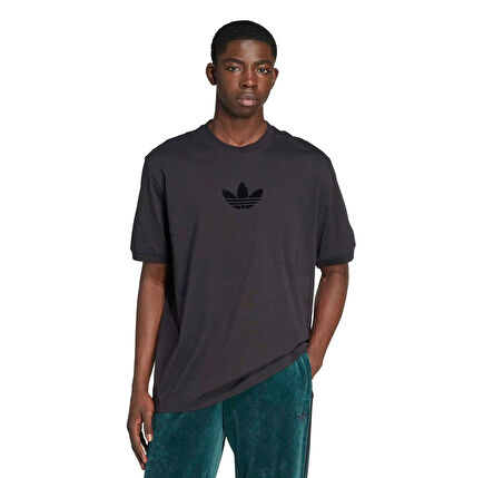 JW5913-E adidas Oversize Tee Erkek T-Shirt Antrasit