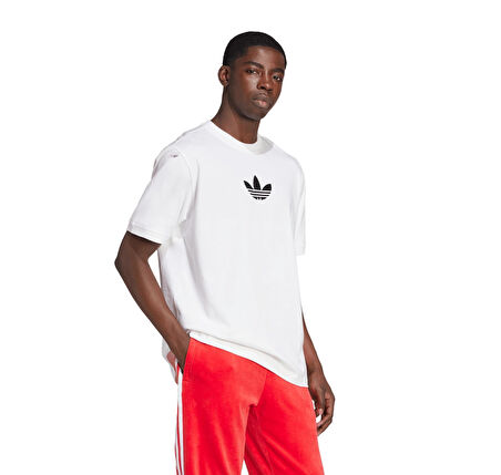 JX1515-E adidas Oversize Tee Erkek T-Shirt Beyaz