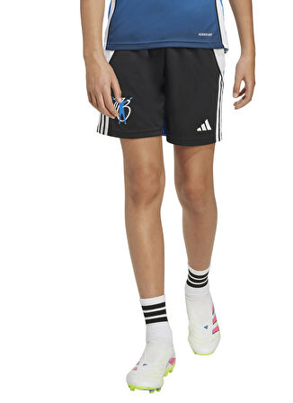 adidas Lastikli Bel Normal Siyah - Mavi Erkek Çocuk Şort JX6309 JB TR SHO Y