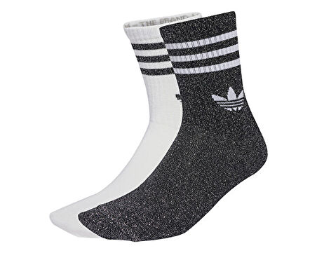 adidas 3S Glitter Cr 2 Çorap (2 Çift) JV6049 Siyah