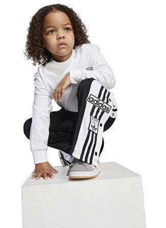 adidas Düz Beyaz - Siyah Erkek Çocuk Eşofman Takımı JX1092 ADIBREAK SET