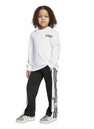 adidas Düz Beyaz - Siyah Erkek Çocuk Eşofman Takımı JX1092 ADIBREAK SET
