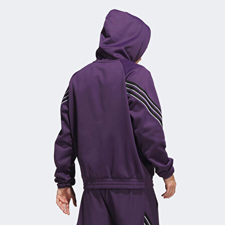 adidas Select Foundation Fleece Erkek Mor Basketbol Sweatshirt