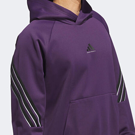 adidas Select Foundation Fleece Erkek Mor Basketbol Sweatshirt