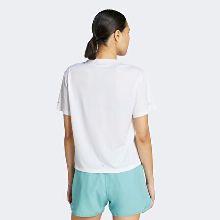 adidas Adi365 Running Essentials Brand Love Kadın Beyaz Koşu T-Shirt