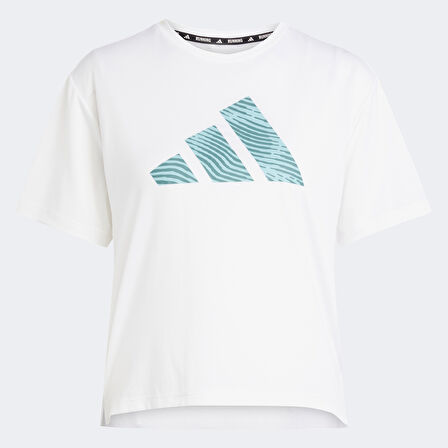 adidas Adi365 Running Essentials Brand Love Kadın Beyaz Koşu T-Shirt