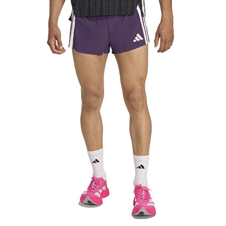 Adizero Split Erkek Mor Koşu Şort JP3774
