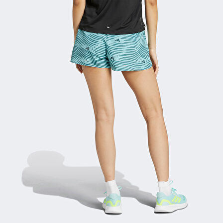 adidas Adi365 Running Essentials Brand Love Kadın Mavi Koşu Şortu