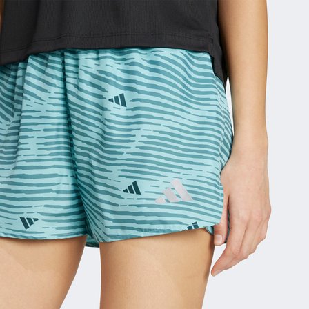 adidas Adi365 Running Essentials Brand Love Kadın Mavi Koşu Şortu
