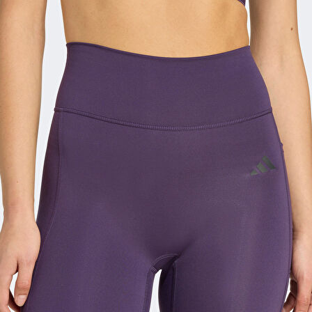 adidas Optime Essentials No Front Rise Seam 7-8 Kadın Mor Antrenman Taytı