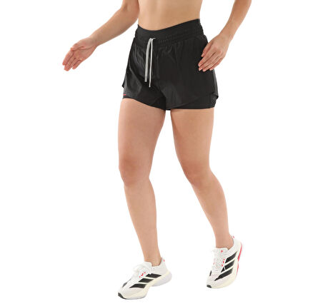 JY4086-K adidas Adı365 Hk2In1 W Kadın Şort Ve Kapri Siyah