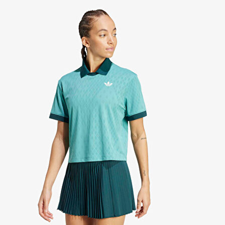 adidas Tennis Pro Climacool Kadın Mavi Tenis Polo