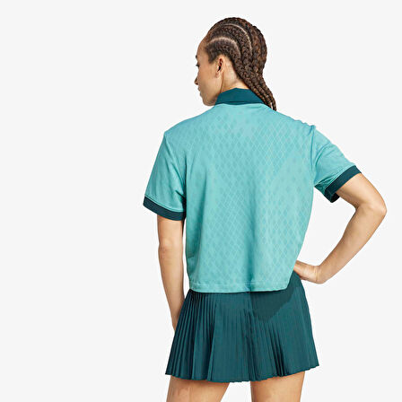 adidas Tennis Pro Climacool Kadın Mavi Tenis Polo