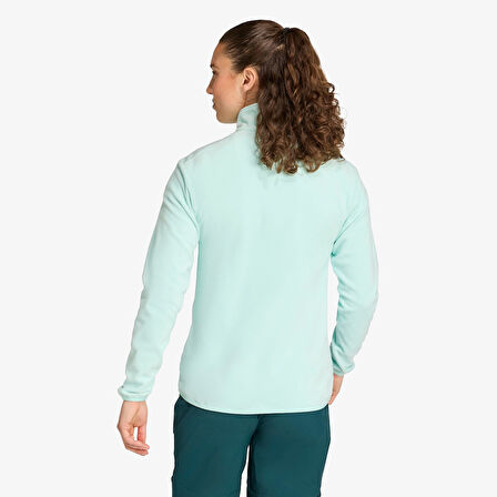 adidas Multi Essentials 1-2 Zip Fleece Kadın Mavi Yürüyüş Polar