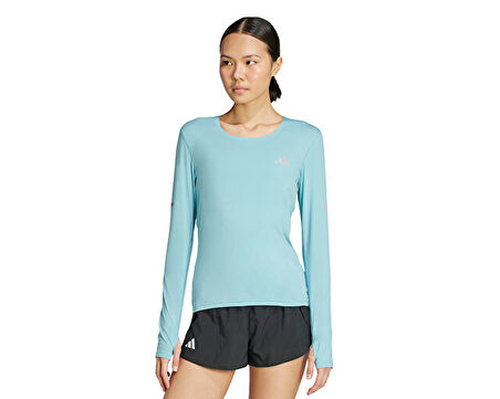 adidas Adi365 Co Ls W Kadın Koşu Uzun Kollu Tişört KB9919 Mavi