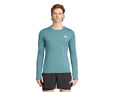 adidas Adi365 Co Ls M Erkek Koşu Uzun Koşu Tişört KB9917 Mavi