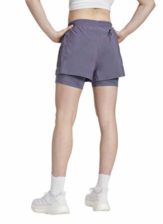 adidas JW9696 OTR B S 2in1 W Koyu Lila Lastikli Bel Kadın Şort