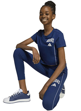 adidas Koyu Mavi Kız Çocuk Tayt JM5937 JG OPT COL LEG