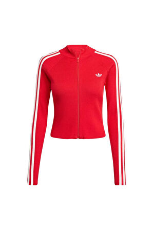 adidas Kadın  Kırmızı  Ceket SLIM KNIT TT JY2598
