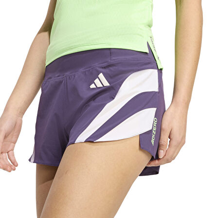 Adizero NYC Running Gel Kadın Mor Koşu Şort JY6993