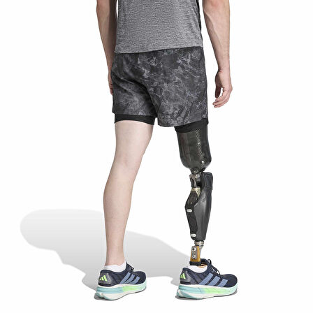 Own The Run Spray Dye 2in1 Erkek Gri Koşu Şort JN9680