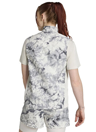 adidas JL8726 OTR SD VEST W Çok Renkli Dar Desenli Kadın Zip Ceket
