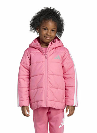 adidas Pembe Kız Çocuk Mont JL9049 LK ESS 3S JKT