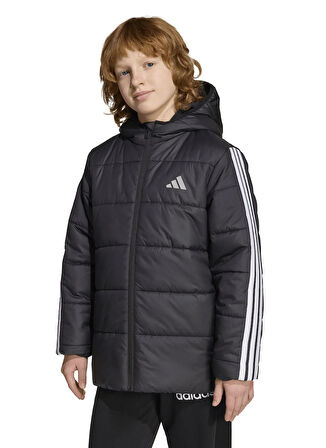 adidas Siyah Erkek Çocuk Mont JL7402 J ESS 3S JKT