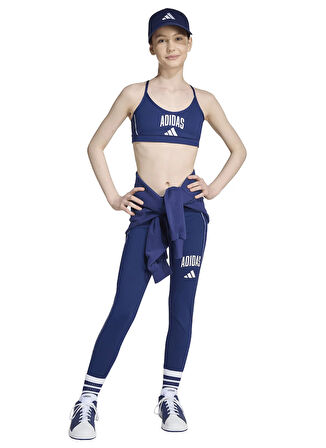 adidas Baskılı Mavi Kız Çocuk Sporcu Büstiyer JW8659 JG ESS BRA COL