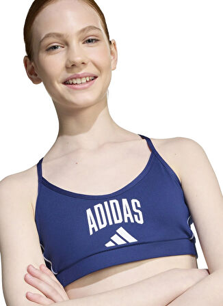 adidas Baskılı Mavi Kız Çocuk Sporcu Büstiyer JW8659 JG ESS BRA COL