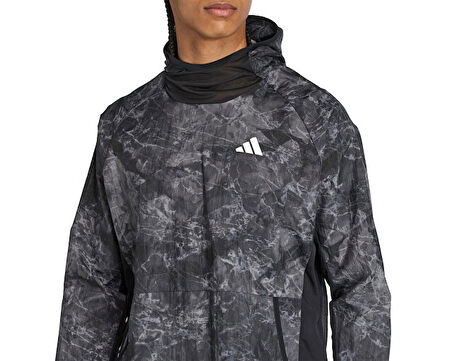 adidas Otr Sd Hood Un Unisex Koşu Kapüşonlu Üst JN2703 Gri