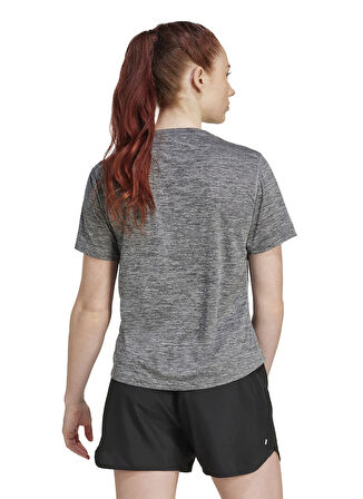 adidas JL8722 OTR MEL TEE W Gri Bisiklet Yaka Normal Düz Kadın T-Shirt