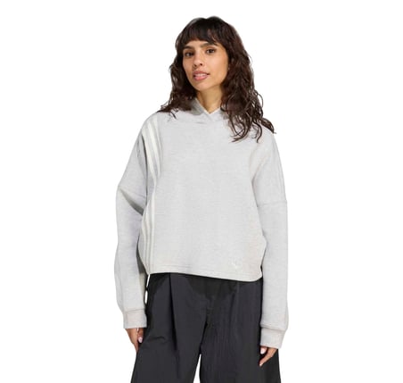JW3596-K adidas 3 Strıpes Hoody Kadın Sweatshirt Gri
