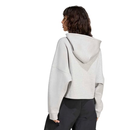 JW3596-K adidas 3 Strıpes Hoody Kadın Sweatshirt Gri