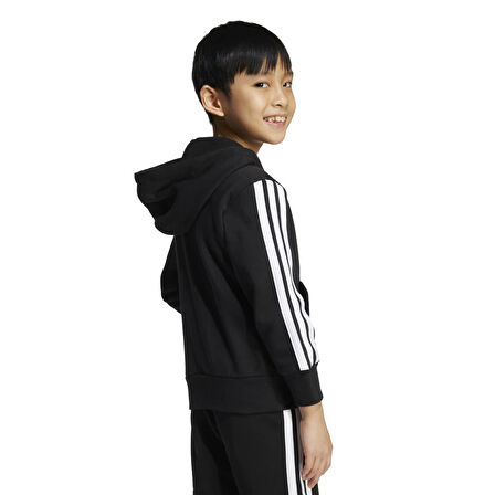 Adidas Çocuk Eşofman Üstü 3 Stripes Fleece Full Zip Hoodie